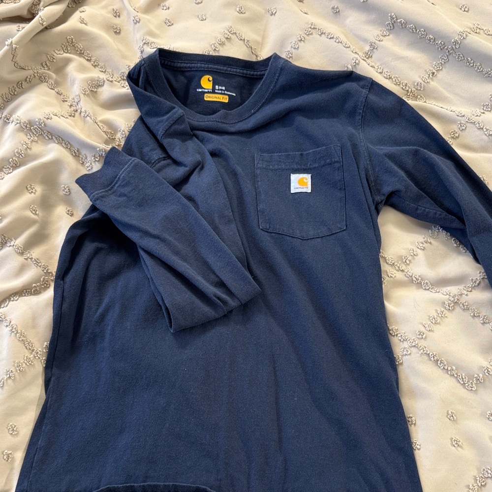 Carhartt Womens Dark Blue Long Sleeve Tee